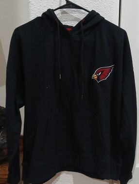 NFL Arizona Cardinals Mens Black Pullover Hoodie Sweatshirt Size XL